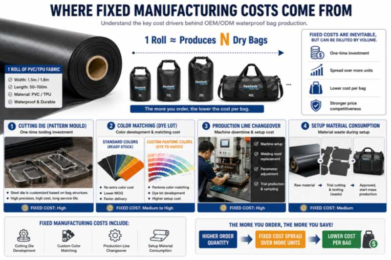 อธิบายขั้นต่ำของถุงแห้ง: ปริมาณการสั่งซื้อขั้นต่ำสำหรับโครงการ OEM