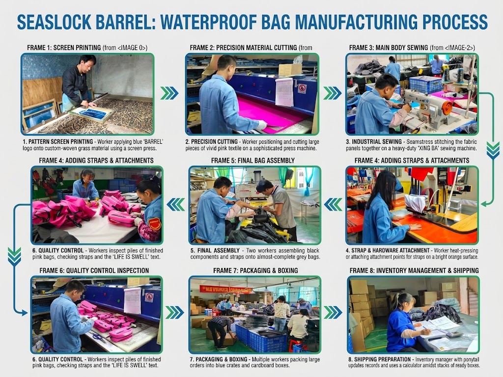 sealock barrel: waterproof dry bag manufacturing process
