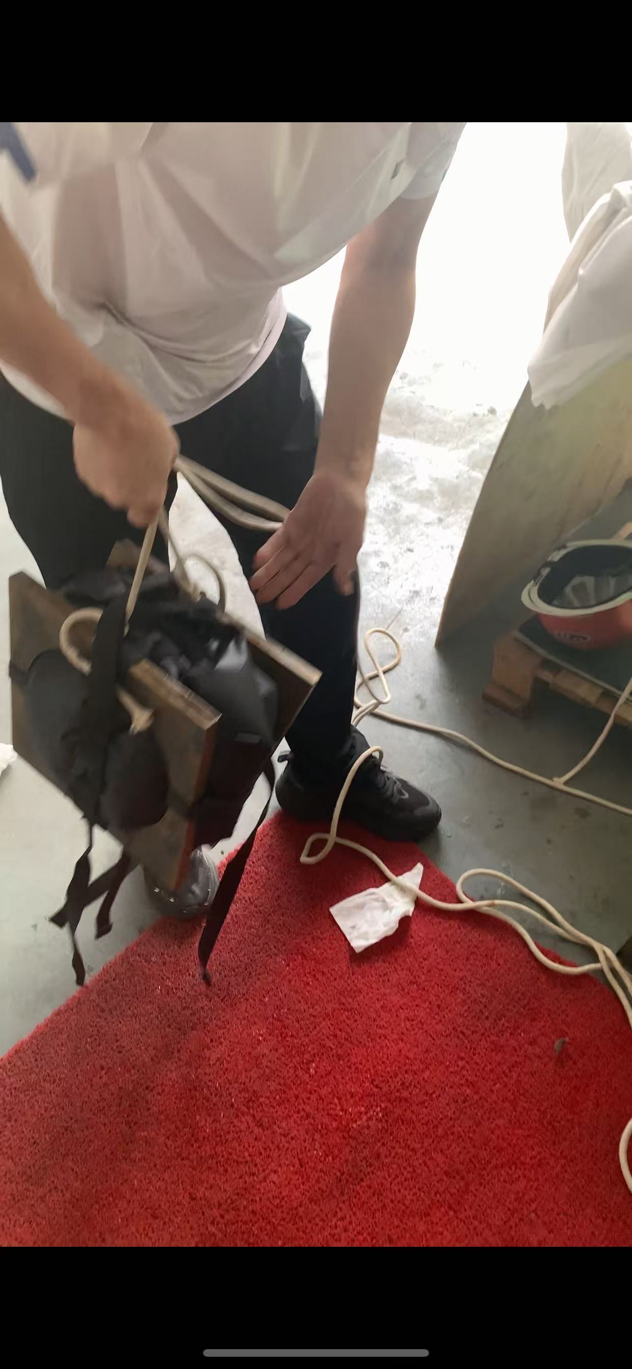 Hydrostatic pressure testing for HF welded waterproof bags